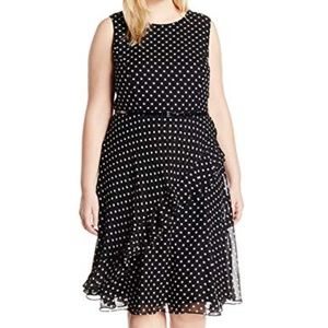 Jessica Howard plus size polka dot dress